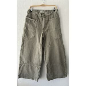 Everlane Olive Wide Leg Jeans